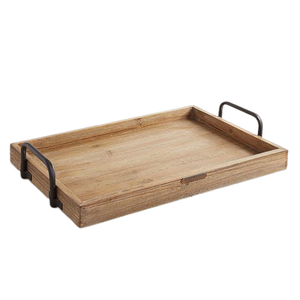 Décoration de fête de mariage Plateau en bois d'acacia Fabricant et exportateur de vaisselle Plateau de service décoratif en bois d'acacia - Product Image 1