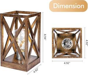 Lampe de bureau en bois réglable simple et écologique, style moderne, fabriqué à la main, abat-jour en bois, petit design flexible pour le salon - Product Image 6