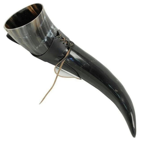 Corne à boire Viking à gravure Antique polie corne à boire viking naturelle de haute qualité - Product Image 6