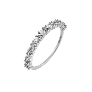 Luxury eternity band 925 sterling silver zircon stone <b>ring</b> women wedding party gift jewelry - Product Image 3