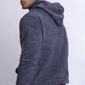 New Wash Distressed Men's Pullover Acid Wash Hoodie Oversize Double Pull Hoodies Precio barato - Product Image 5