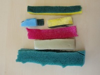 Pu-polyurethane plastik busa baling-limbah untuk daur ulang.
