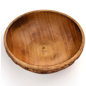 Approvisionnement d'usine Bol décoratif en bois Snack Bol de service Table basse Comptoir Clé Bol Vaisselle Accents Vaisselle Fourniture - Product Image 3