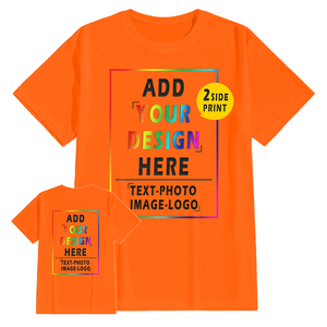 Camiseta de algodón fino con cuello redondo y logotipo personalizado para ropa unisex, diseño cómodo transpirable adecuado para actividades deportivas - Product Image 2