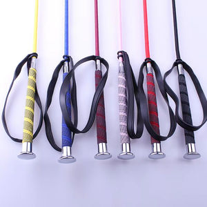 Fouet d'équitation de qualité supérieure, couleur personnalisée avec logo personnalisé, cuir véritable, fouet d'équitation tendance - Product Image 4