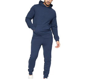 Nouveau Style 2025 hommes Jogging sueur porter deux pièces tenue coton polaire plaine hiver entraînement survêtements pour hommes - Product Image 3