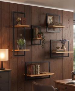 Estanterías Flotantes de Pared de Diseño Moderno Personalizado, 100% Naturales, Más Vendidas en 2025, Muebles Decorativos para Sala de Estar - Product Image 3