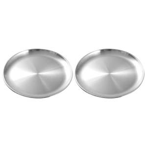 Juego de placa inferior de material no rústico de acero inoxidable de diseño premium de 2 con calidad y material extra excelentes a muy buenos precios - Product Image 1