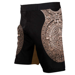 Short MMA noir personnalisé de qualité supérieure très exigeant Short MMA graphique sublimé léger en mélange polyester-spandex en meilleure vente - Product Image 4