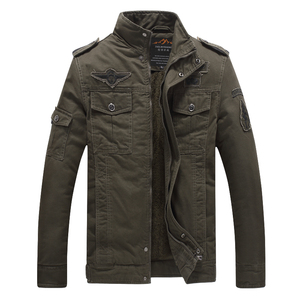 2024 OEM 100% algodón otoño casual bomber chaquetas hombres invierno piloto cálido para invierno al aire libre cargo hombres chaqueta - Product Image 5