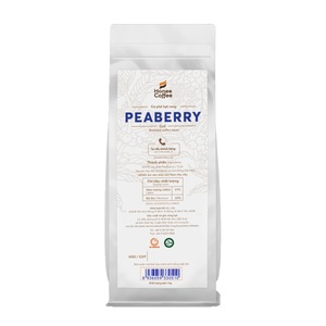 HONEE Coffee เวียดนาม ผู้จัดจำหน่ายเมล็ดกาแฟคั่ว CULI ระดับมาตรฐาน Peaberry บรรจุภัณฑ์ถุง 1 กิโลกรัม สำหรับขายส่งเครื่องดื่ม - Product Image 3