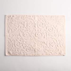 Avior tapis de bain éco-durables pur coton naturel tissé éponge moderne Jacquard Design doux absorbant pour salle de bain Inde - Product Image 5