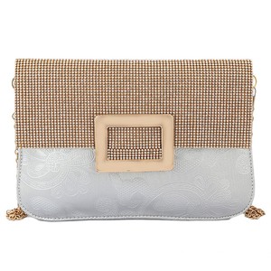 Women's Fancy <b>Clutch</b> 6560 - <b>Silver</b> - Product Image 2