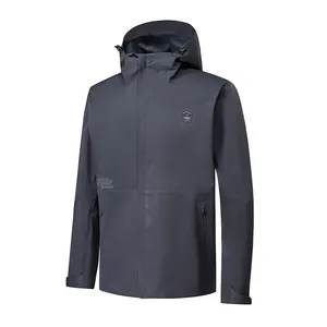 Outwear giacca sportiva di montagna per gli uomini impermeabile giacca a vento leggera con cappuccio giacca antivento