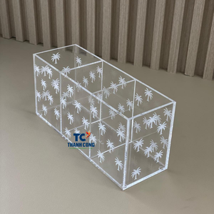 Boîte-cadeau en acrylique en gros de prix usine avec des compartiments pour des dates et des écrous parfaits pour l'affichage de table de Ramadan - Product Image 2