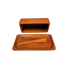 Caja de mantequilla de madera Nuevo tamaño personalizado creativo y logotipo Caja de mantequilla de madera Almacenamiento Mejor precio - Product Image 5