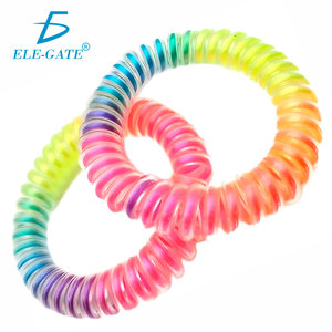 2 bandeaux élastiques arc-en-ciel pratiques et colorés, accessoires pour cheveux - Product Image 4