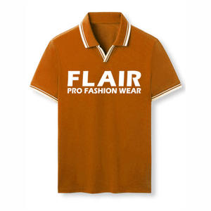 Gran oferta de algodón 100% para hombre, camiseta Polo personalizada de buena calidad, Color sólido, estilo informal, patrón, 180g, tela, peso frontal - Product Image 3