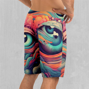 Short de bain respirant à sublimation de haute qualité pour hommes, sur mesure, respirant, décontracté, avec impression par sublimation, pour hommes - Product Image 3