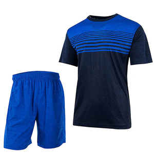 Unisex Crew Neck Short Sleeve Moisture Wicking Breathable <b>Polyester</b> <b>T</b>-<b>Shirt</b> Elastic Waist Shorts Set Tennis Uniform Summer - Product Image 4