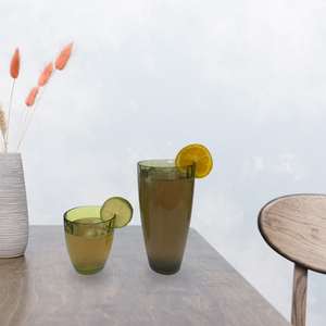 Holar-vaso de plástico para fiesta al aire libre, vaso alto de Onda Verde irrompible, hecho en Taiwán - Product Image 5