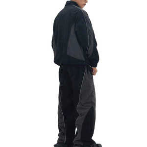 Conjunto Deportivo Personalizado para Hombre, Estilo Urbano y Tecnológico, Chaqueta Cortavientos con Parches Reflectantes, Resistente al Viento, para Correr, 2 Piezas, 2026 - Product Image 3