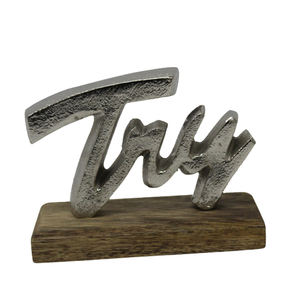 Lot de 2 grands cœurs décoratifs en bois de couleur naturelle pour la décoration de la maison, décoration de table faite à la main - Product Image 5