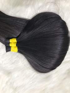 Extensiones de cabello humano vietnamita natural a granel de alta calidad para mujeres negras Máquina de estilo recto Trama doble Todos los colores - Product Image 3