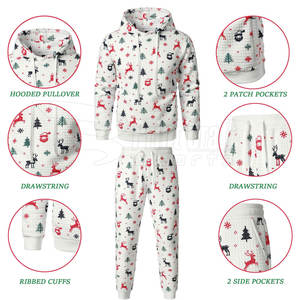 Chándales navideños personalizados de alta calidad, tamaño XXL, logotipo impreso, ropa de invierno al por mayor en línea, ¡Gran oferta por tiempo limitado! - Product Image 4