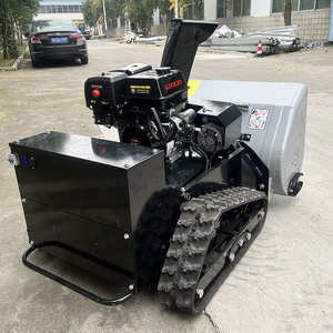 Remote Control Track <b>Snow</b> <b>Sweeper</b> Gasoline Engine <b>Snow</b> Blower Road <b>Snow</b> Plow Municipal Cleaning Machine Yellow - Product Image 5