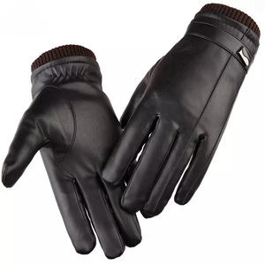 Professional <b>Touch</b> <b>Screen</b> <b>Men</b> Fashion Leather Dressing <b>Gloves</b> / New Stylish Unique Design Slim Fit Cheap Price Leather <b>Gloves</b> - Product Image 4