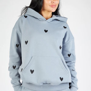 Sudaderas con capucha informales para mujer de nuevo diseño más vendidas, ropa de calle, hombros caídos, figuras, transpirables, ecológicas, sudaderas con capucha, de punto - Product Image 1
