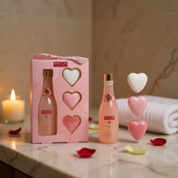 GLOSS ! Coffret Cadeau Parfumé Belle Luxury Spa & Grenade Floral avec Bain Moussant 200ml et 3x40g Pastilles Effervescentes pour Femme
