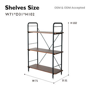 Estante de almacenamiento móvil moderno de 3 niveles con ruedas duraderas Soportes y estantes de almacenamiento Premium - Product Image 5