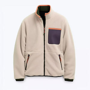 Veste de sport d'hiver pour hommes col montant polaire polaire fermeture à glissière lapin Logo avant nouveau - Product Image 2