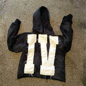 Sudadera con capucha lavada con ácido personalizada, Jersey grueso de mezcla de algodón, chándales lavados con ácido, sudaderas con capucha y básicos con bordado desgastado - Product Image 6