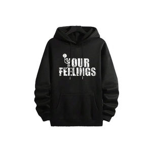 Sweat-shirts pour hommes avec logo personnalisé, de haute qualité, surdimensionnés, style streetwear, en coton lourd lavé - Product Image 1
