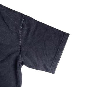 Streetwear vintage pour homme T-Shirt Hip Hop Polyester/Coton Noir Lavage à l'acide Logo personnalisé surdimensionné Anti-rides Séchage rapide - Product Image 2