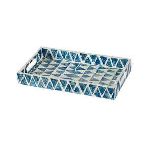 Bandeja de servicio con incrustaciones de hueso cuadrado de tamaño personalizado para el hogar y el hotel para decoración navideña - Product Image 1