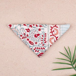 Bandana en coton vintage à imprimé en relief, écharpe légère, turban bohème unisexe - Product Image 5