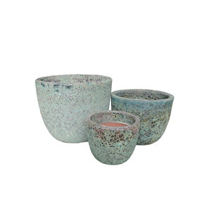 Productos de Venta Caliente, Macetas de Cerámica Esmaltada Atlantis, Macetas de Cerámica con Orificio de Drenaje para Uso en Interiores y Exteriores - Product Image 3