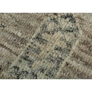 AKWL-1046 Tapis en laine noué à la main, gris thym et noir, motif médaillon abstrait, 9x12, rectangulaire, moelleux, pour couloir, pour adolescents, viscose, fait main - Product Image 3
