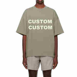 Produits les plus vendus au Pakistan T-shirt 100% coton populaire T-shirts surdimensionnés légers pour hommes - Product Image 4