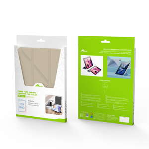 IPAD Pro 11 (2024) Étui de protection doré en cuir PU et silicone certifié FCC pour le chargement et le sommeil - Product Image 1