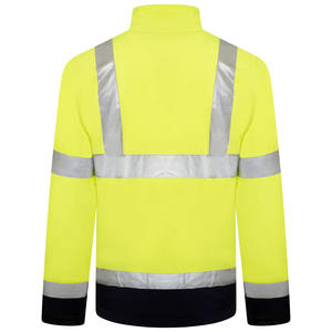 Veste Softshell de sécurité haute visibilité imperméable à deux tons jaune/bleu marine, réfléchissante, en vente chaude - Product Image 2