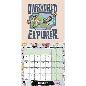 Calendario de Escritorio Impreso de Papel Minecraft 2026 para Decoración de Oficina y Hogar, y Promoción con Pantalla de Reloj - Product Image 1