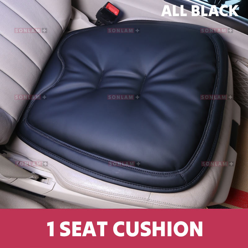 เบาะรองนั่ง 1 ชิ้น - สีดำล้วน