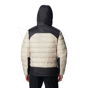 Veste matelassée à capuche imperméable et respirante pour homme, personnalisable en gros (OEM), avec poches, rembourrage 100 % polyester, décontractée, hiver - Product Image 2