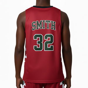Camiseta de Baloncesto sin Mangas para Hombre, Personalizada, de Secado Rápido y Transpirable, Precio al por Mayor, Fabricada en Poliéster - Product Image 3
