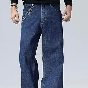 Nouveau design de jeans baggy pour hommes, meilleur prix, jeans baggy pour hommes pour le streetwear adulte, pantalons en jean pour hommes - Product Image 6